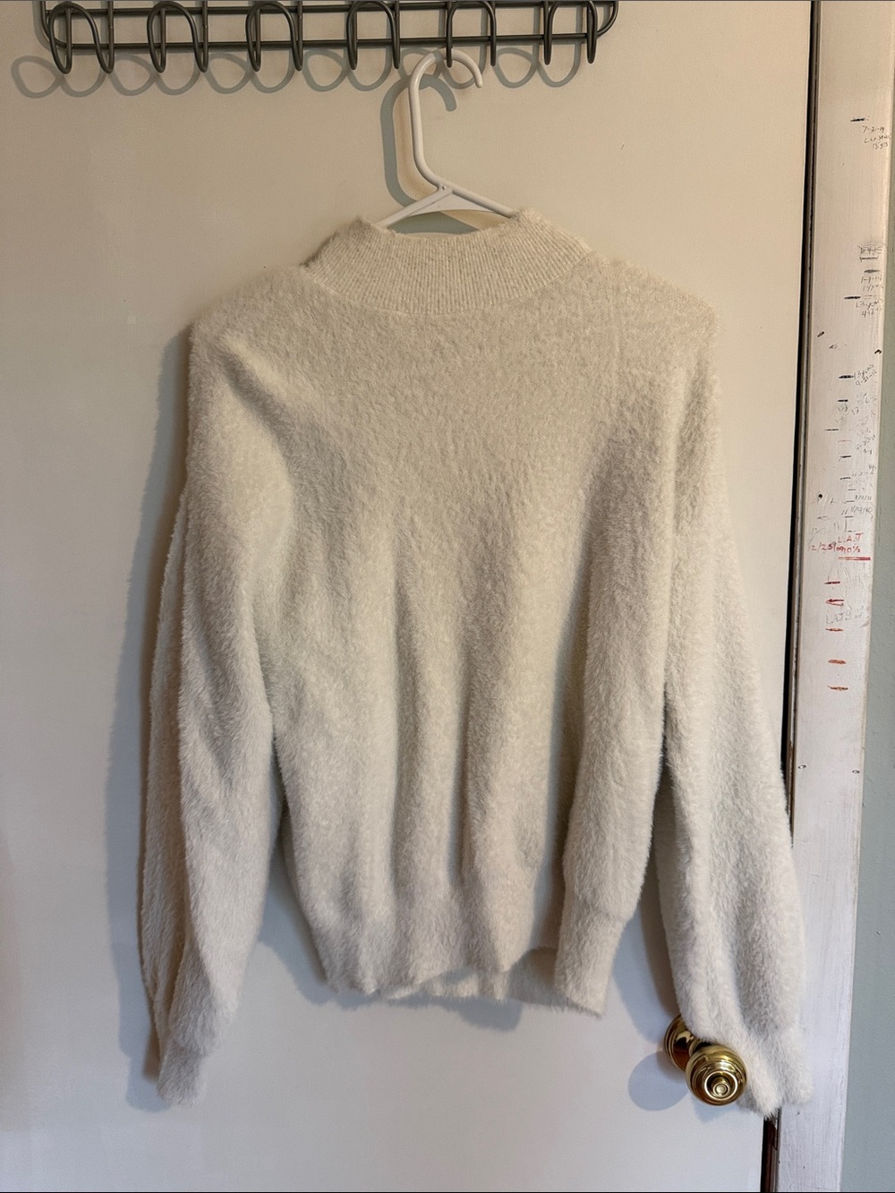 Cyrus Cream Plush Turtleneck Sweater
